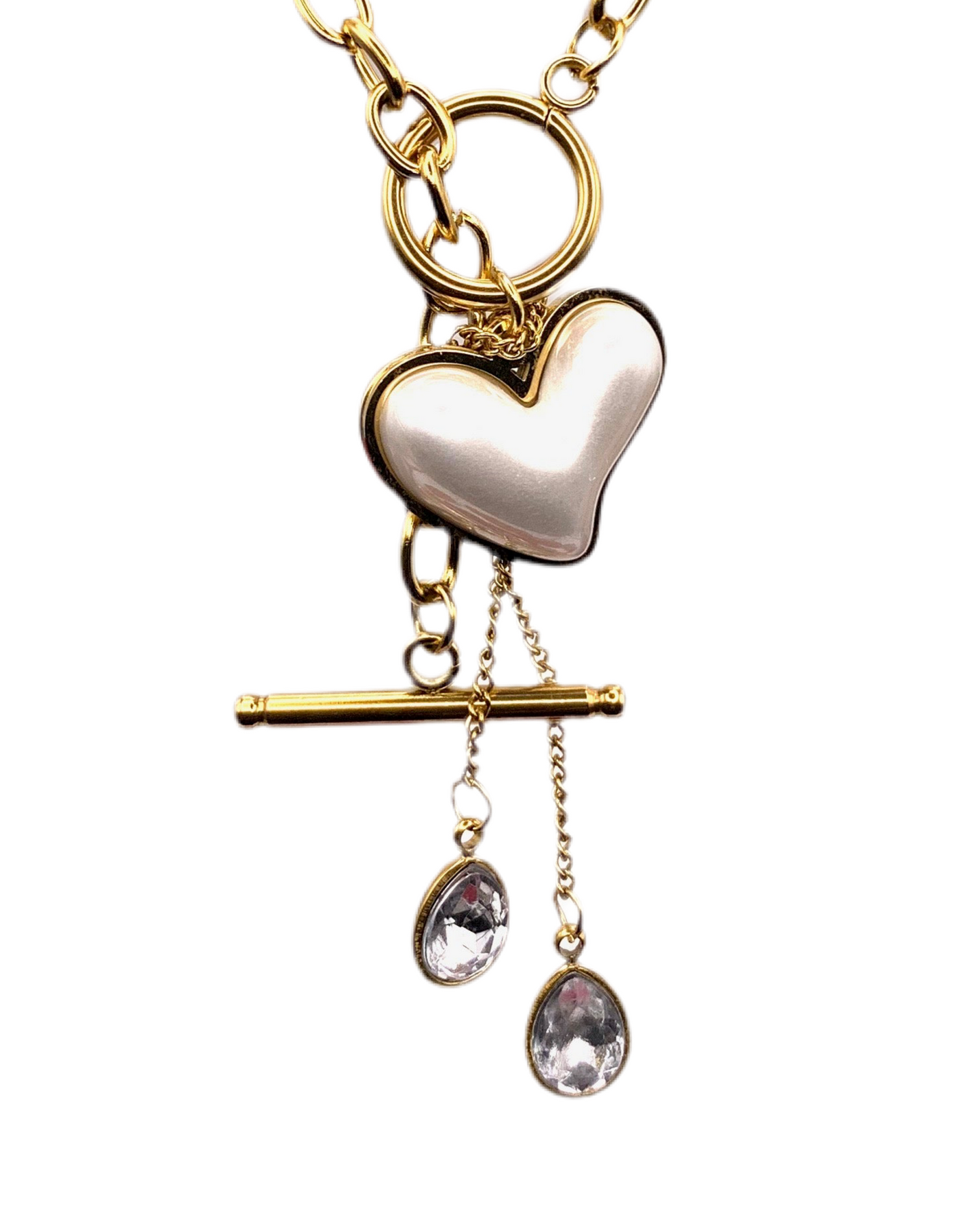 Collier à sautoir doré Cuore d’Amore
