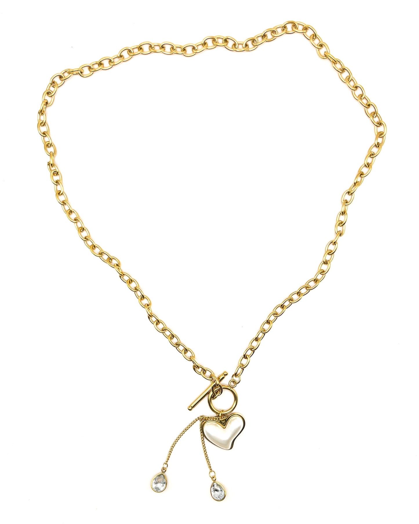 Collier à sautoir doré Cuore d’Amore